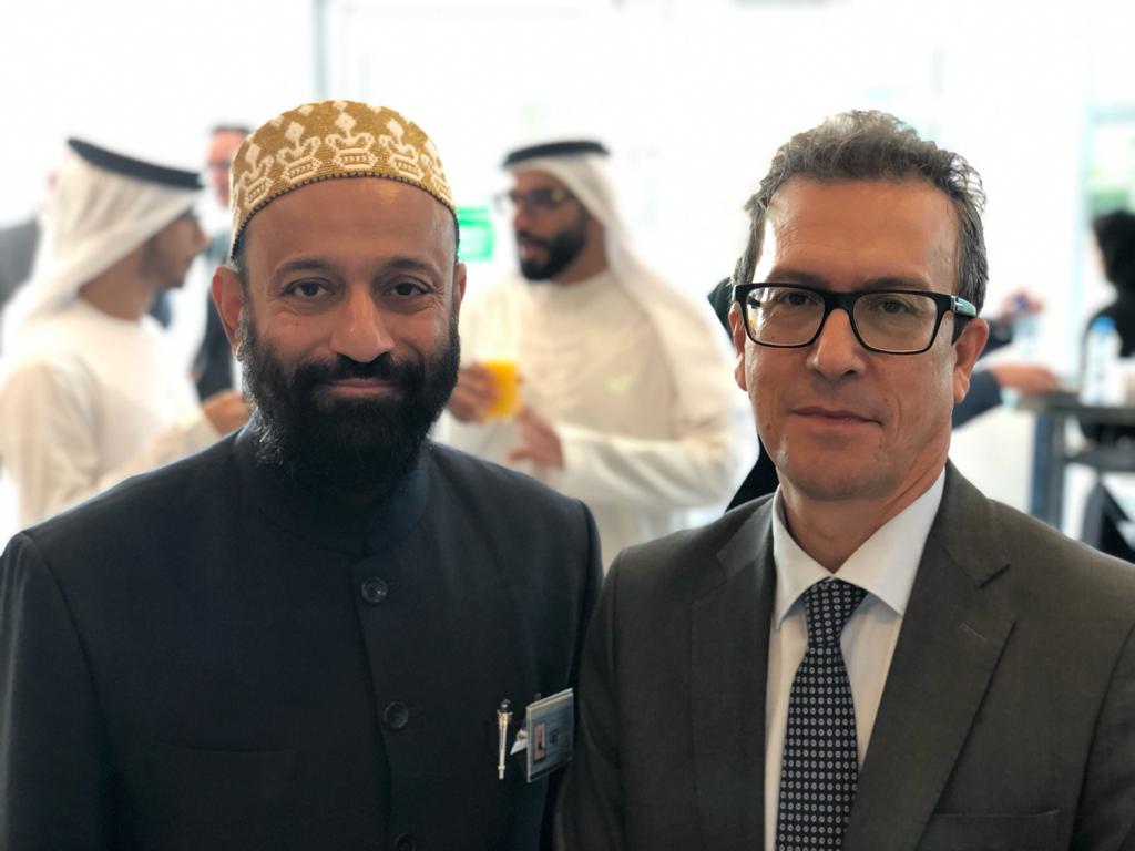 Dr. Mustafa Saasa with H.E. Antonio Alvarez Barthe - Ambassador of Spain to UAE